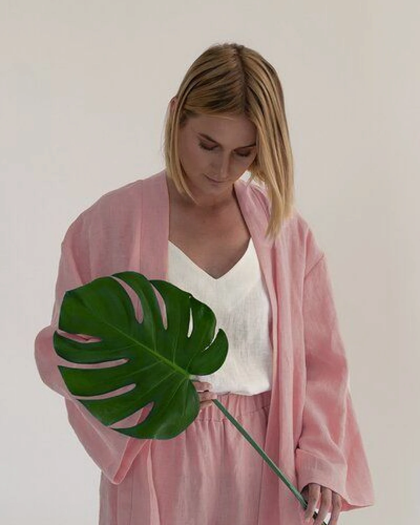 gust. Leinen-Kimono-Set - Kimono und Hose - Linen Kimono Set - 100% Bio-Leinen – Ansicht 2