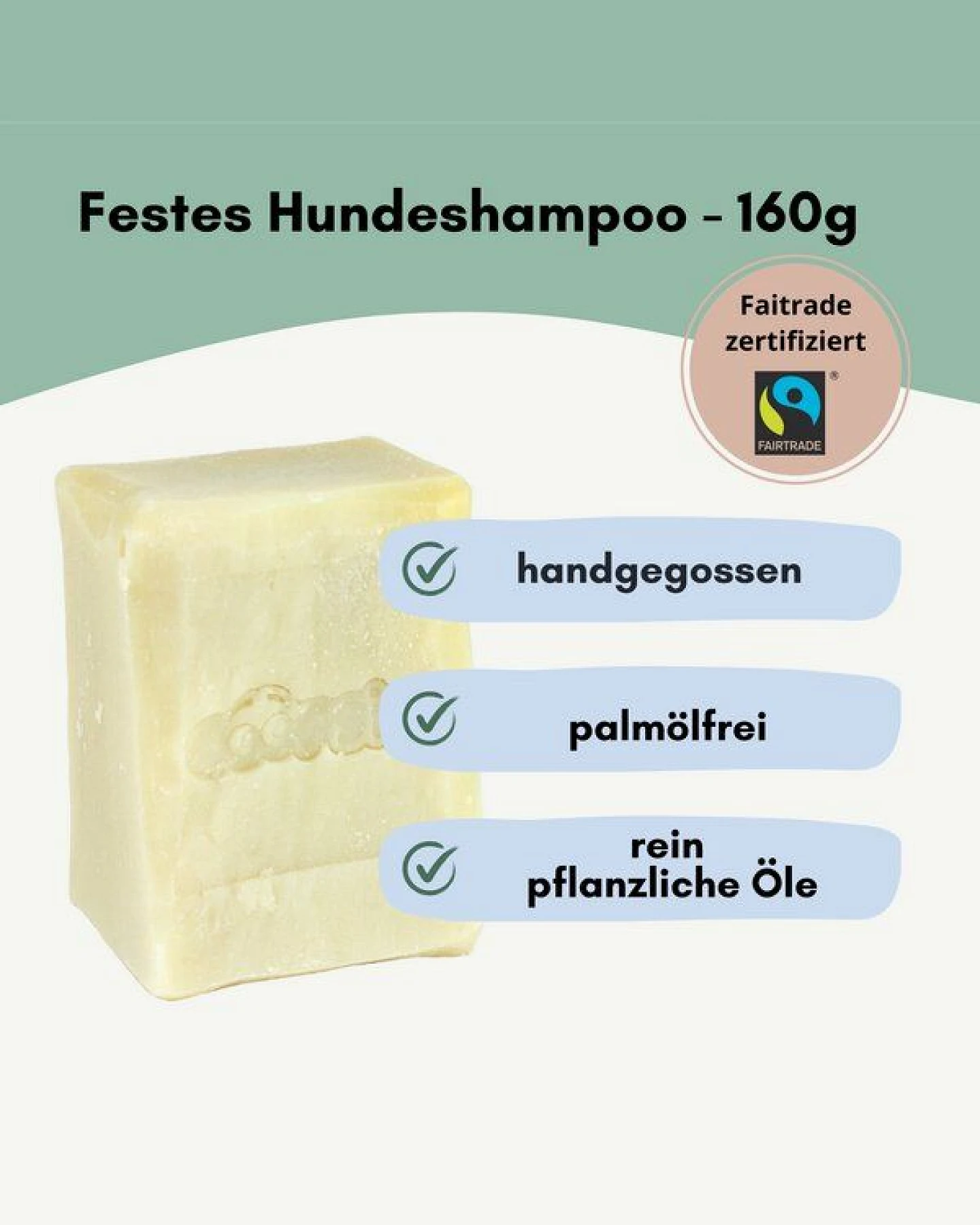 GOOPSI Vegane Hundeseife, Shampooseife mit Schwarzkümmelöl - 160g – Ansicht 2