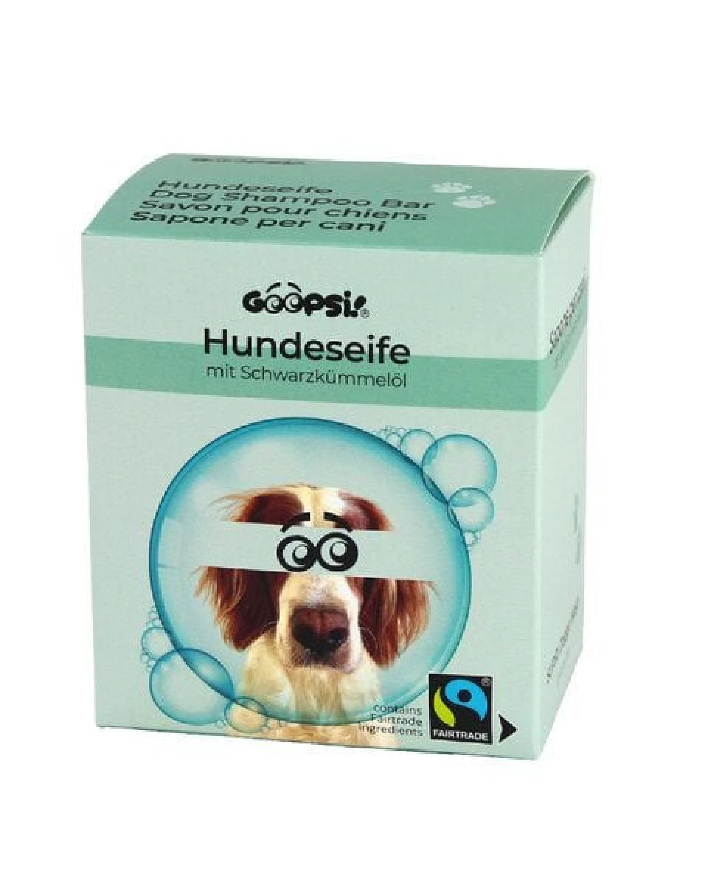 GOOPSI Vegane Hundeseife, Shampooseife mit Schwarzkümmelöl - 160g – Ansicht 4