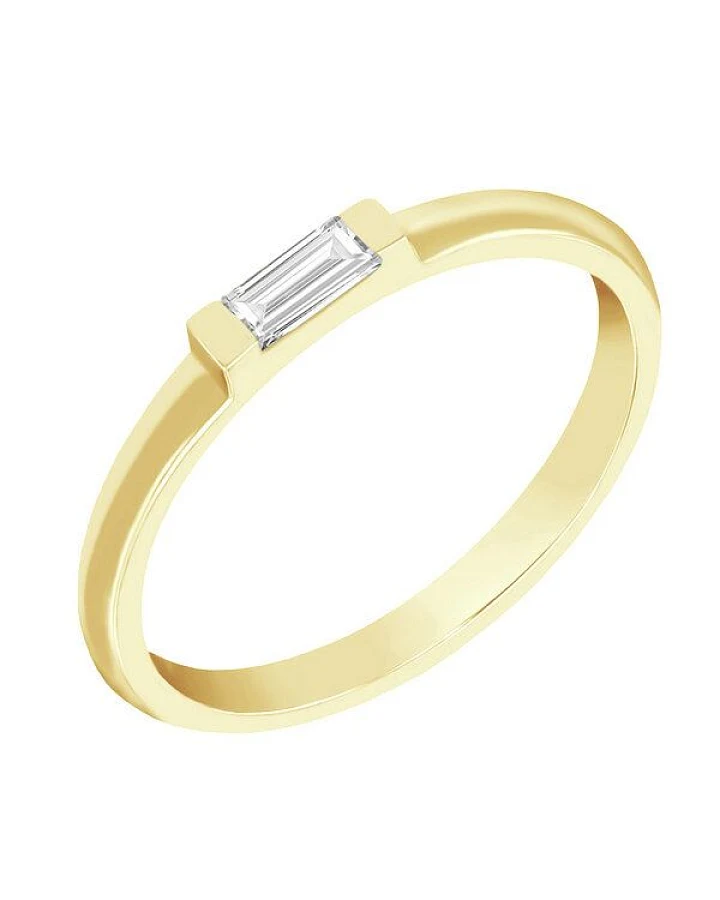 Eppi Ring mit einem Diamanten in Baguette-Form Xenia