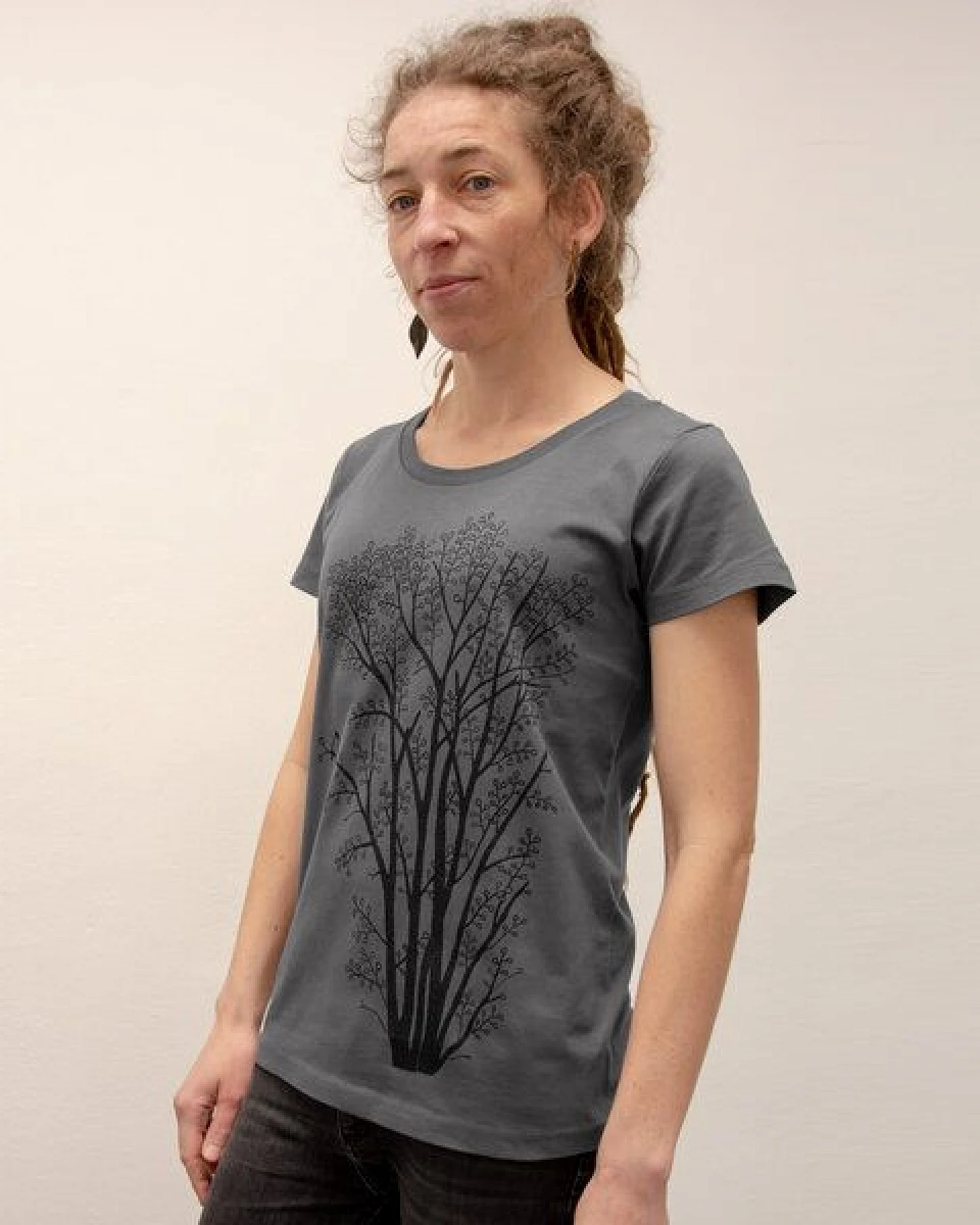 Cmig Erle mit Elster T-Shirt Damen – Ansicht 3