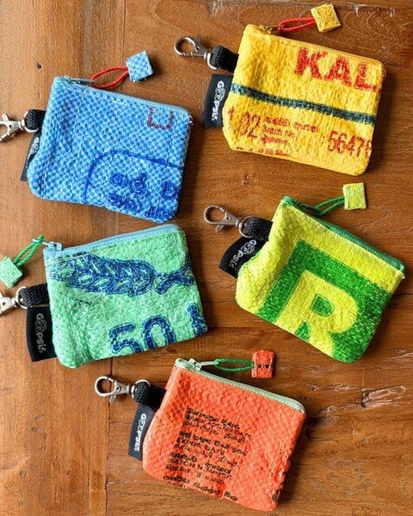 GOOPSI Kotbeutelspender upcycling aus Reissack, Kotbeuteltasche, Fairtrade – Ansicht 2