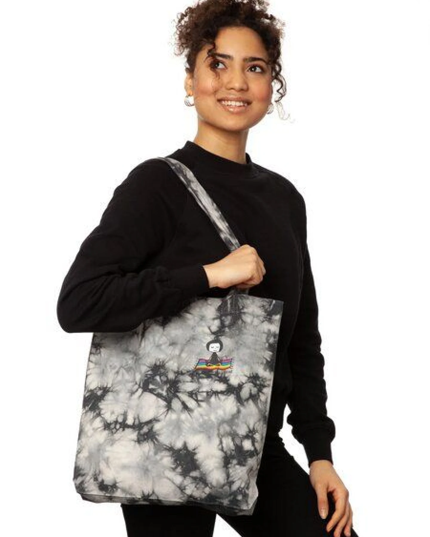 FellHerz Batik Tote Bag Ommm bio & fair – Ansicht 2