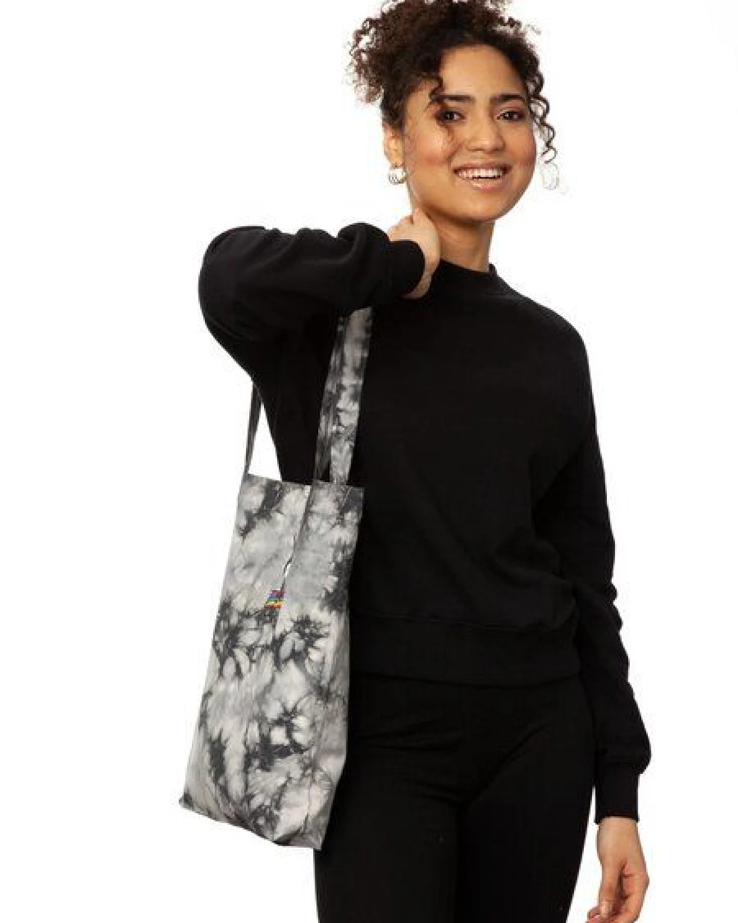 FellHerz Batik Tote Bag Ommm bio & fair – Ansicht 3