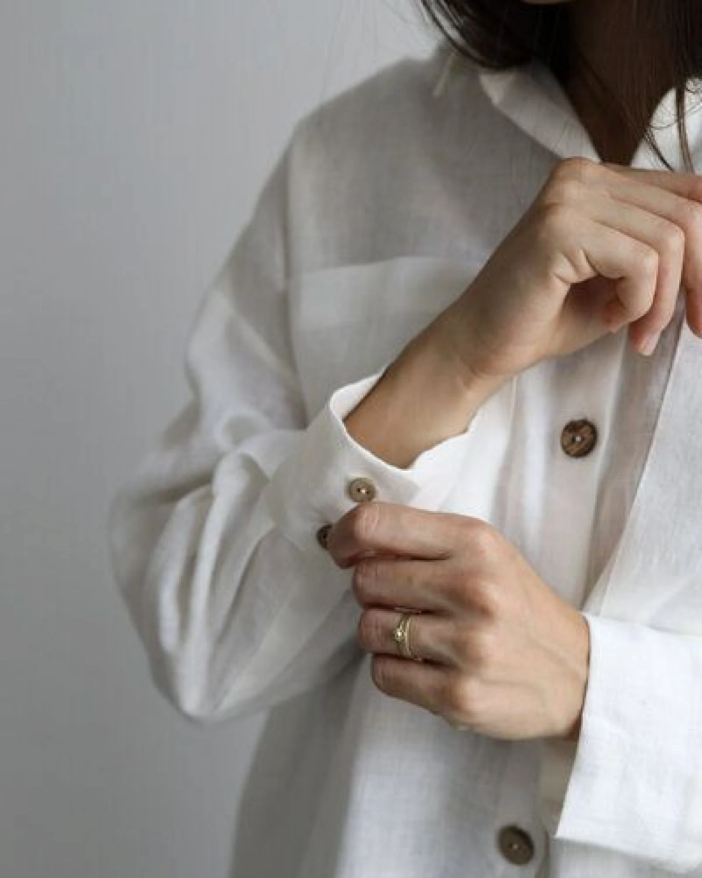gust. Damen Oversized Hemdbluse aus Leinen - Oversized linen shirt - 100% Bio-Leinen – Ansicht 3