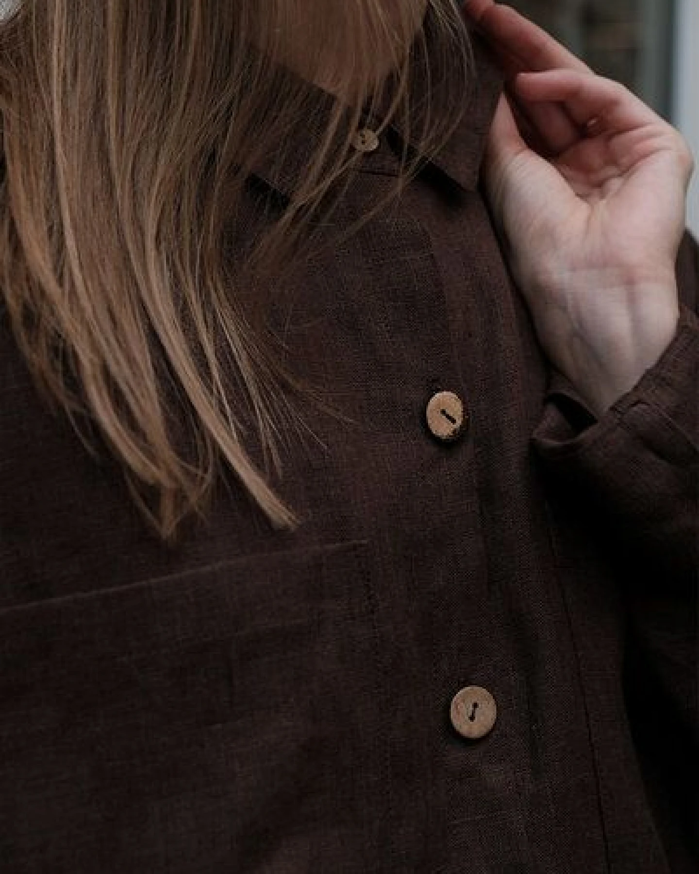 gust. Damen Oversized Hemdbluse aus Leinen - Oversized linen shirt - 100% Bio-Leinen – Ansicht 4