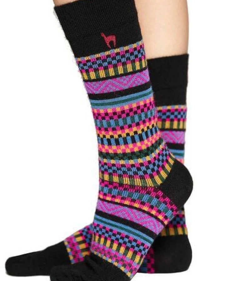 Apu Kuntur Alpaka Premium Socken - COLORIDO