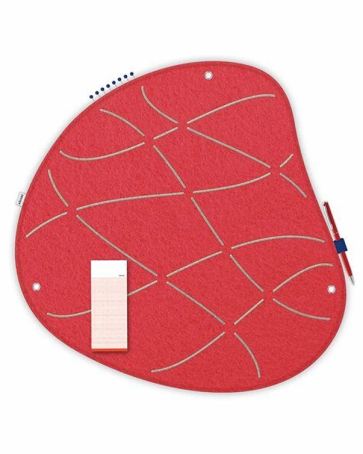 Organische Pinnwand zum Stecken und Pinnen aus Filz, Memoboard mal anders von RÅVARE (OKO-1)