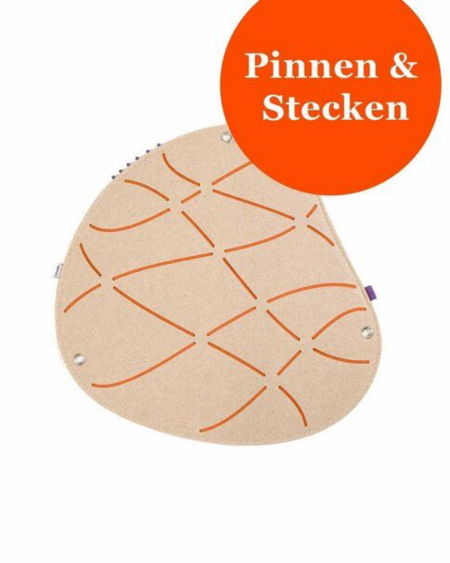 Organische Pinnwand zum Stecken und Pinnen aus Filz, Memoboard mal anders von RÅVARE (OKO-1) – Ansicht 3