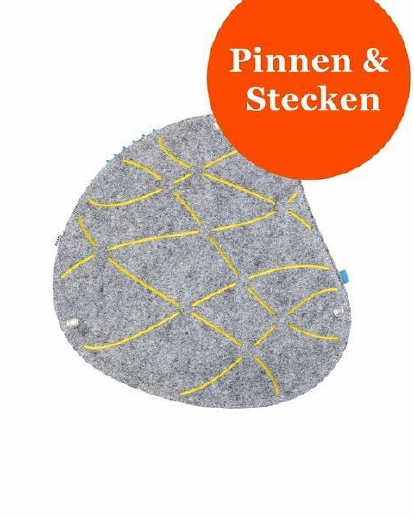 Organische Pinnwand zum Stecken und Pinnen aus Filz, Memoboard mal anders von RÅVARE (OKO-1) – Ansicht 4