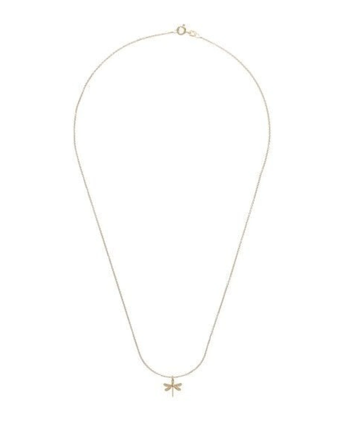 BELLYBIRD Jewellery Halskette - KLEINE LIBELLE - zarter Anhänger, 925 Silber vergoldet – Ansicht 4