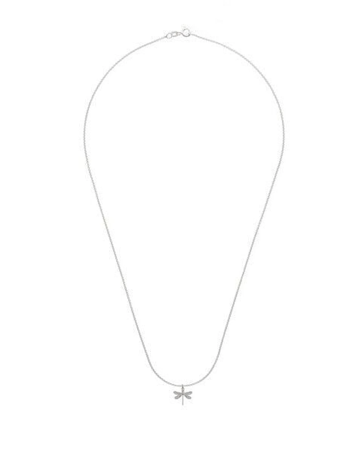 BELLYBIRD Jewellery Halskette - KLEINE LIBELLE - zarter Anhänger, 925 Silber vergoldet – Ansicht 4
