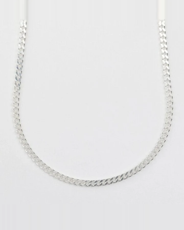 BELLYBIRD Jewellery PANZERKETTE - zarte Flachpanzerkette, längenverstellbar, 925 Silber