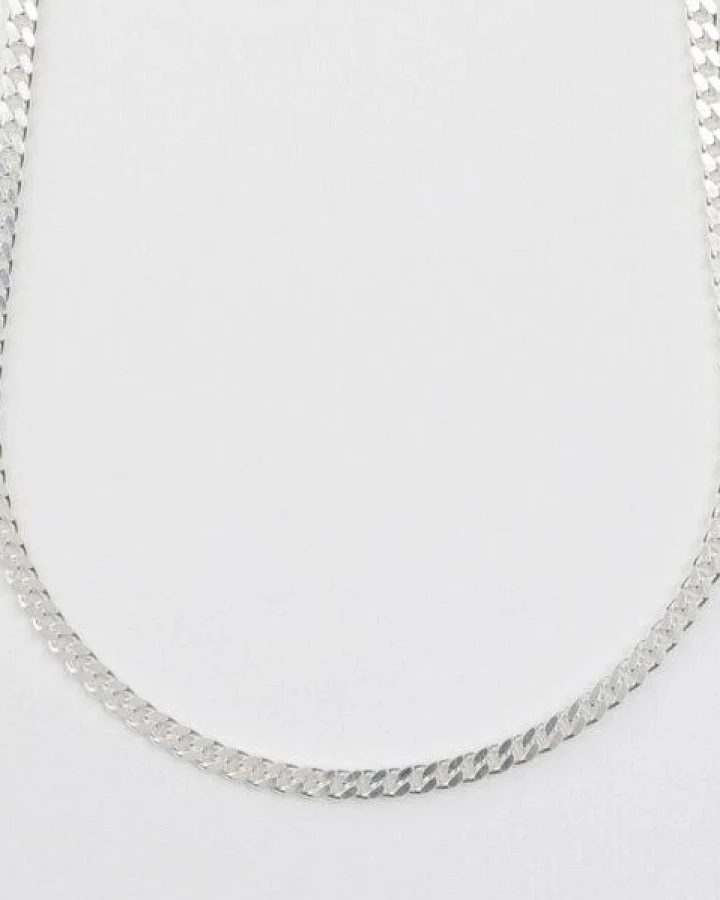 BELLYBIRD Jewellery PANZERKETTE - zarte Flachpanzerkette, längenverstellbar, 925 Silber