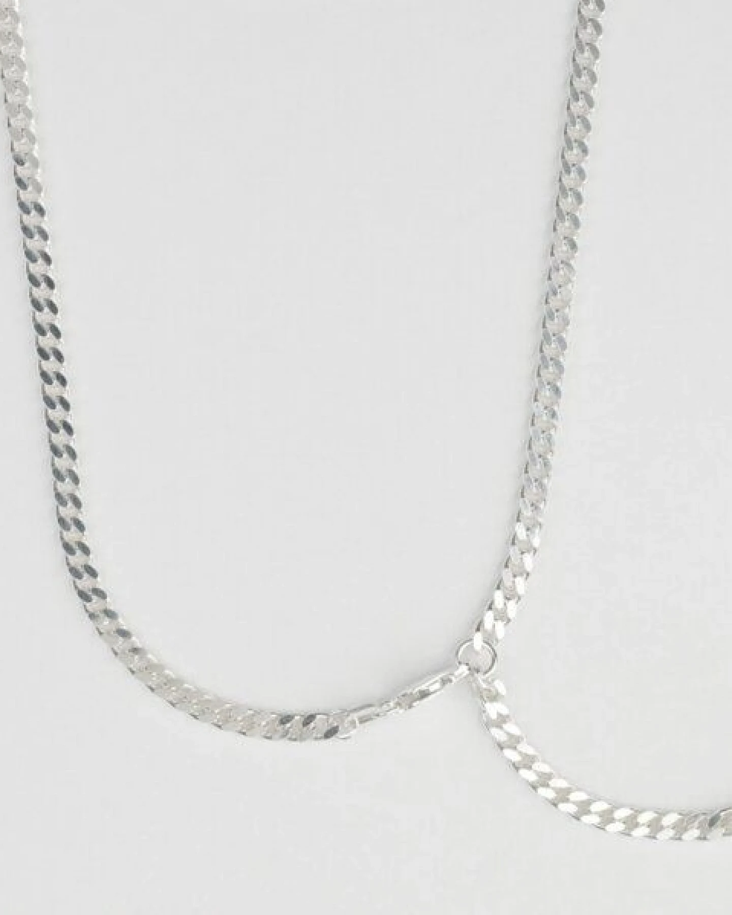 BELLYBIRD Jewellery PANZERKETTE - zarte Flachpanzerkette, längenverstellbar, 925 Silber – Ansicht 3