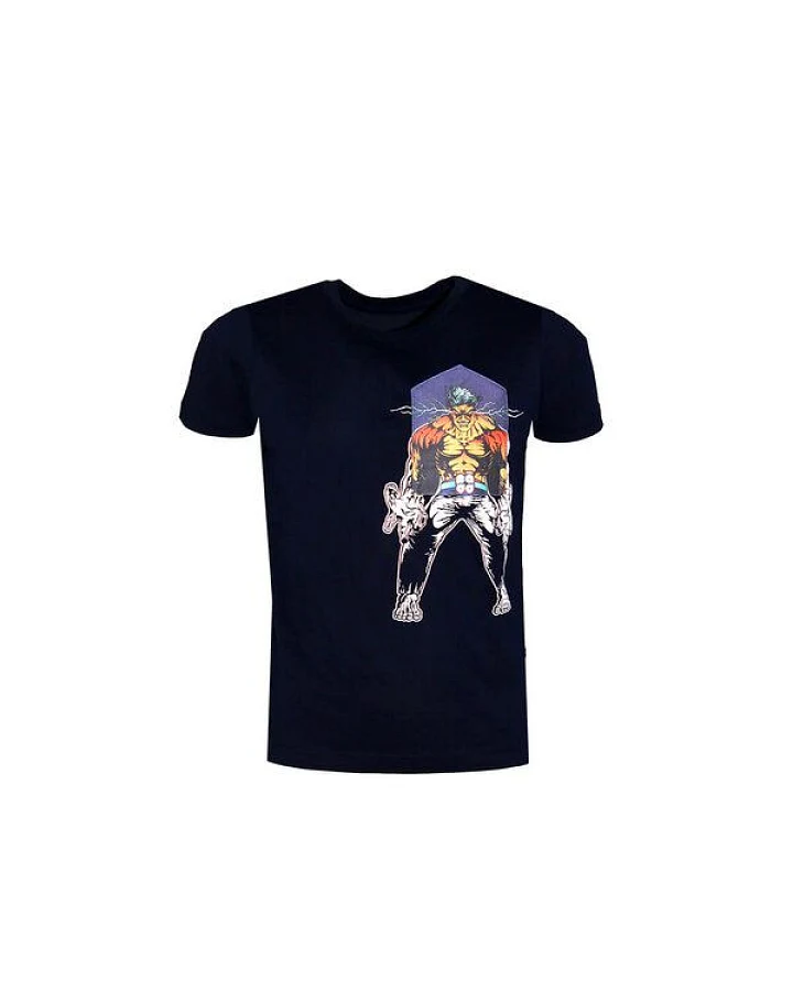 Kinder T-Shirt Rundhals aus Bio-Baumwolle "FÄDDman BT" Navy Blau