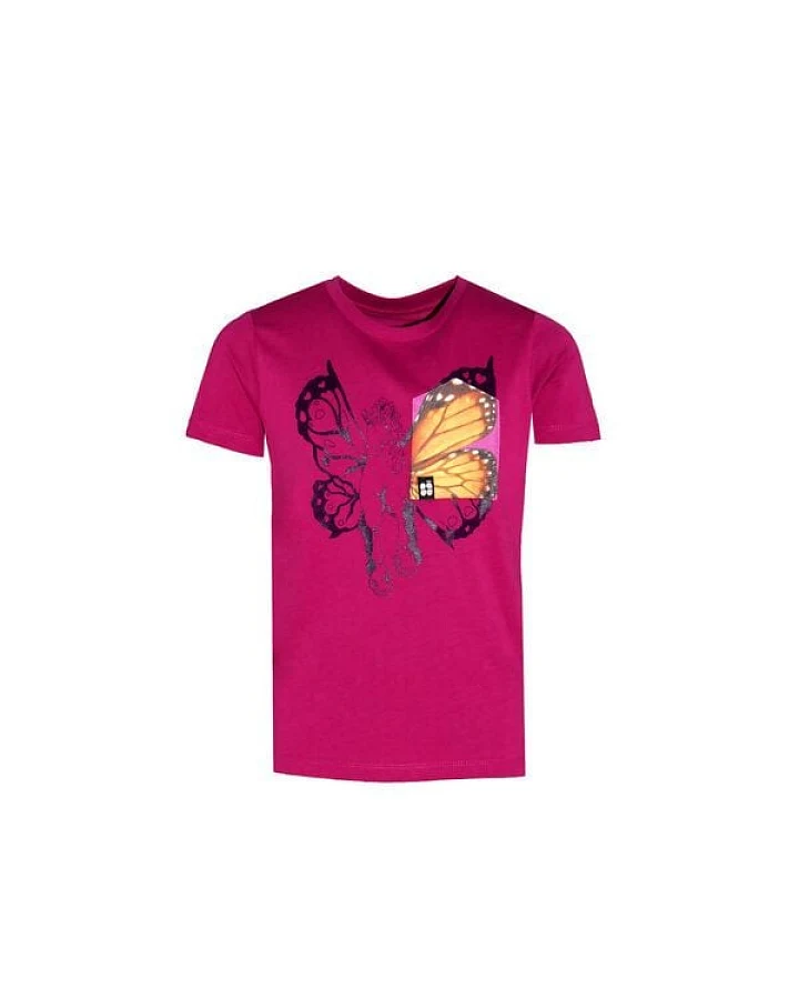 FÄDD Kinder T-Shirt Rundhals aus Bio-Baumwolle "Pegasus BT" Pink