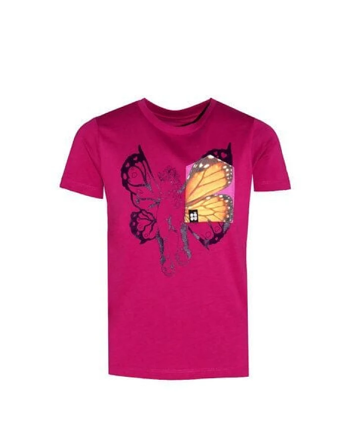 FÄDD Kinder T-Shirt Rundhals aus Bio-Baumwolle "Pegasus BT" Pink