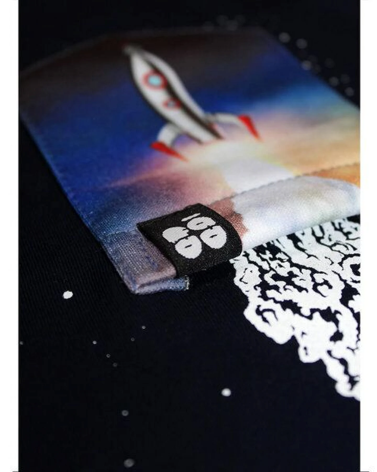 FÄDD Kinder T-Shirt Rundhals aus Bio-Baumwolle "Rakete BT" Navy Schwarz – Ansicht 4