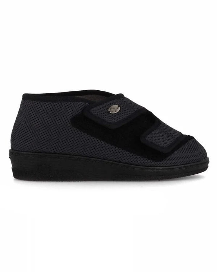 Tuffeln Vegane Verbandschuhe "Balsam" mit zwei Klettverschlüssen aus antiviralem 3D-Stretch