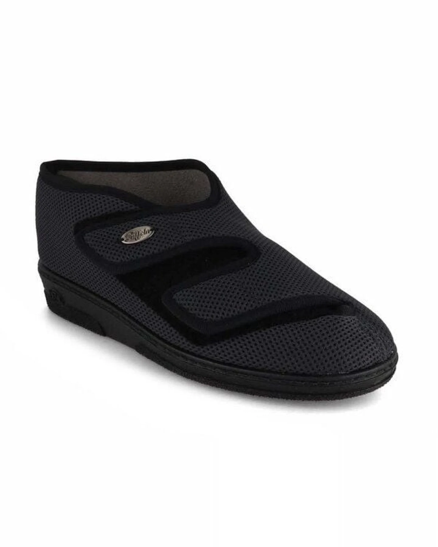 Tuffeln Vegane Verbandschuhe "Balsam" mit zwei Klettverschlüssen aus antiviralem 3D-Stretch – Ansicht 2