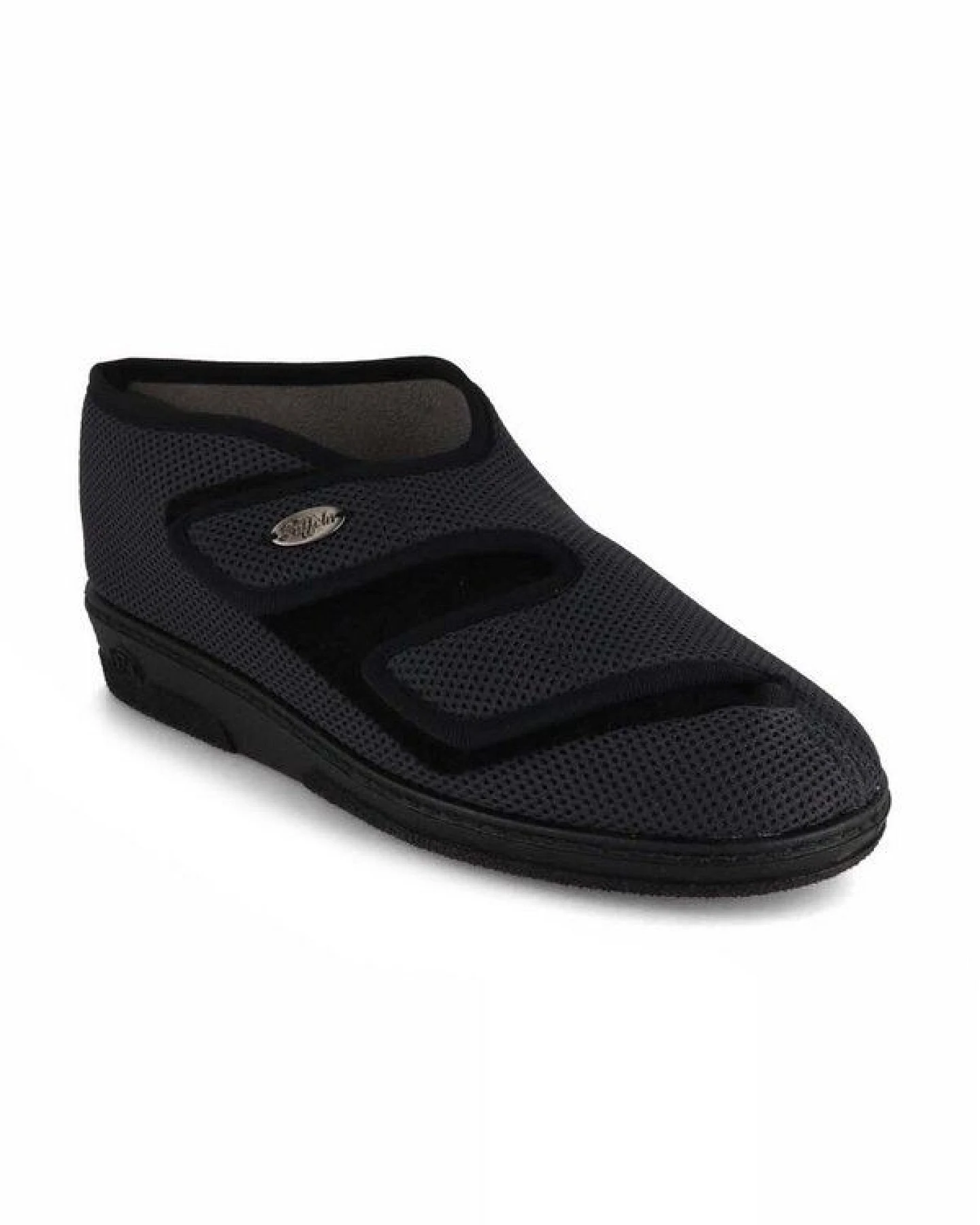 Tuffeln Vegane Verbandschuhe "Balsam" mit zwei Klettverschlüssen aus antiviralem 3D-Stretch – Ansicht 2
