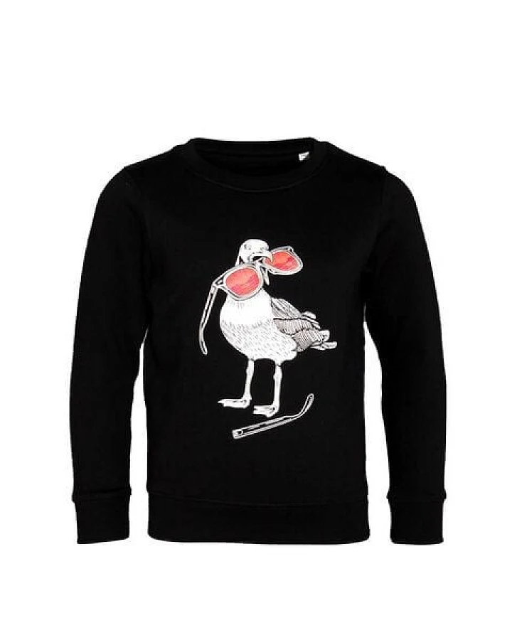 FÄDD Kinder Sweatshirt Pullover Biobaumwolle Hippster Haps Navy/ Schwarz