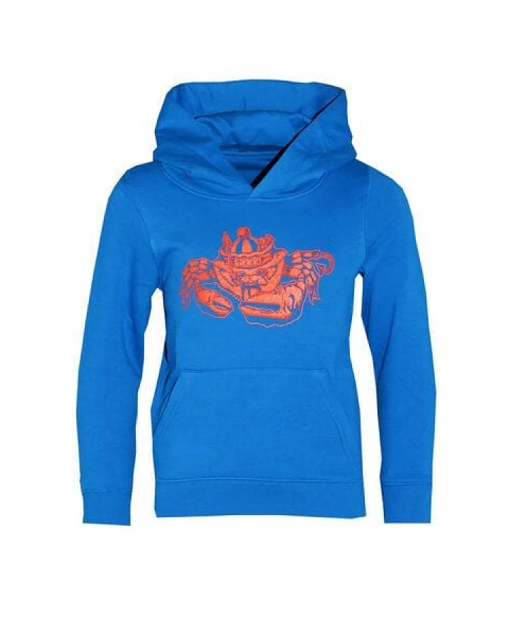FÄDD Kinder Unisex Hoodie aus Bio-Baumwolle "Smutje Krabbe" Royal Blau