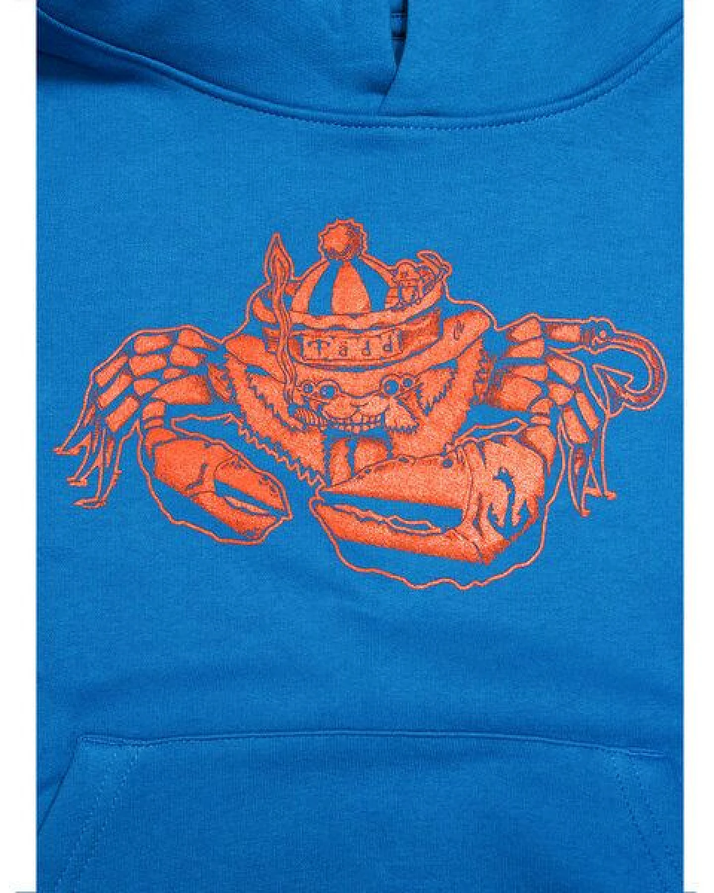 FÄDD Kinder Unisex Hoodie aus Bio-Baumwolle "Smutje Krabbe" Royal Blau – Ansicht 2