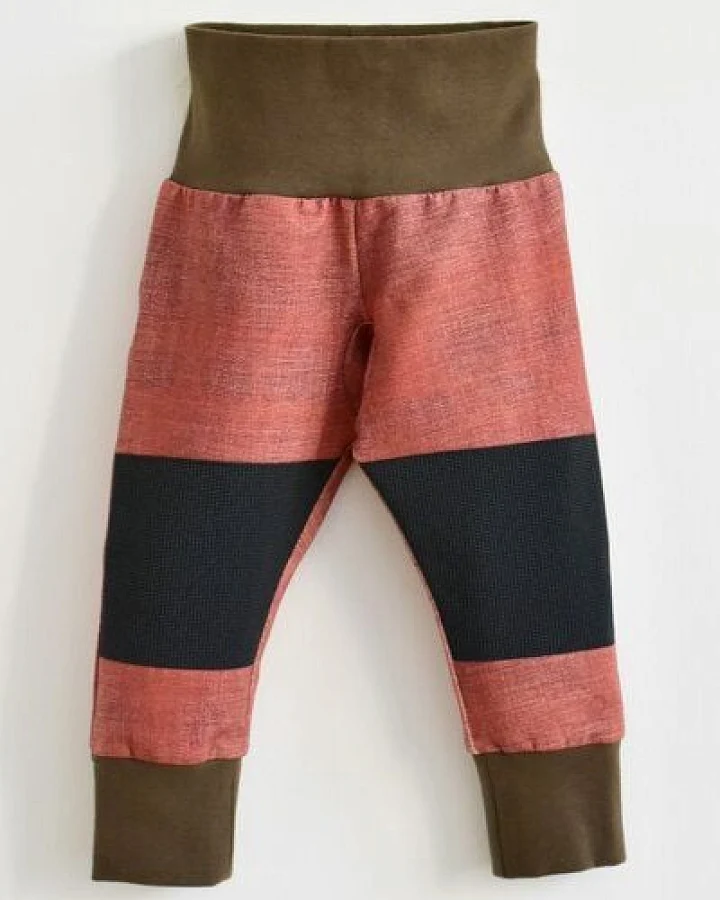 Babbily Robuste Kinderleggings mit verstärkten Knien - mitwachsend. Jeans Optik