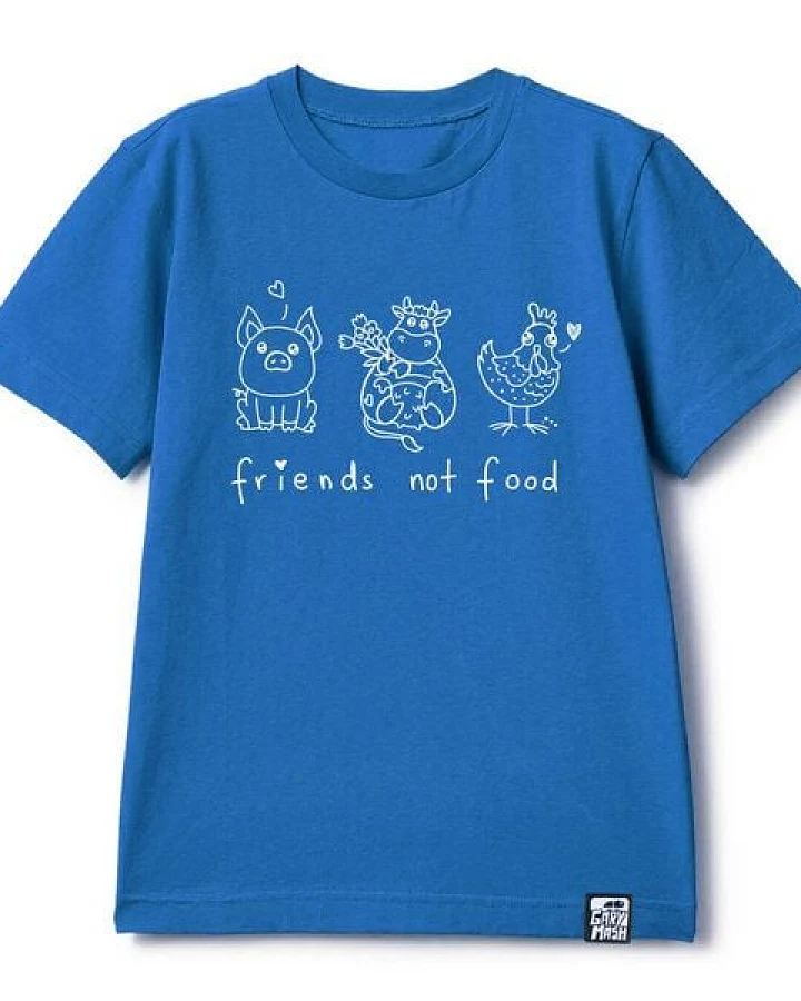 GARY MASH Kinder T-Shirt friends not food aus Bio-Baumwolle