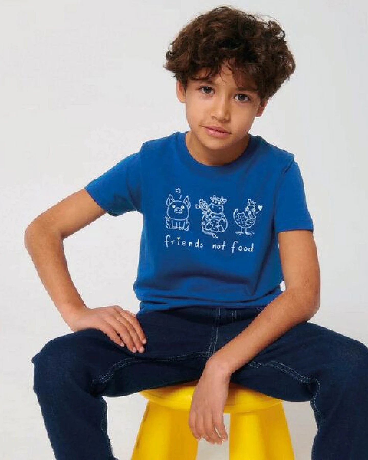 GARY MASH Kinder T-Shirt friends not food aus Bio-Baumwolle – Ansicht 3