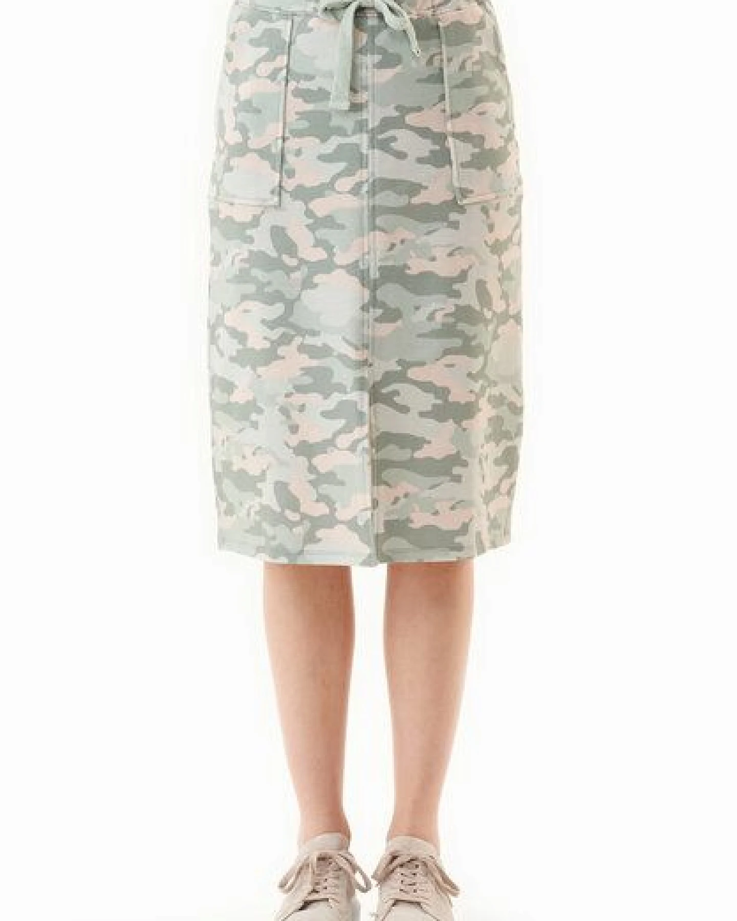 ORGANICATION Rock aus Bio-Baumwolle mit Camouflage-Muster – Ansicht 2