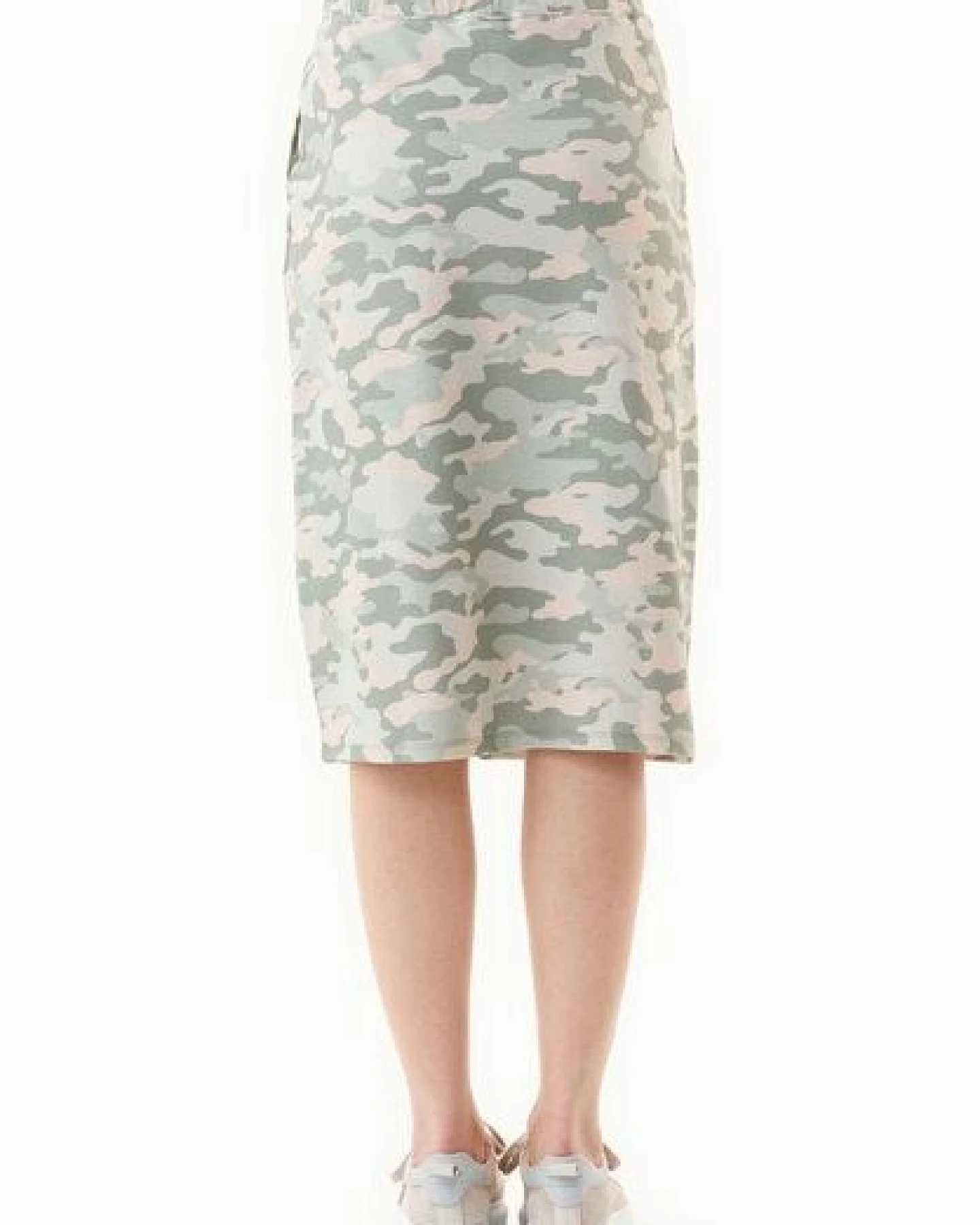 ORGANICATION Rock aus Bio-Baumwolle mit Camouflage-Muster – Ansicht 4