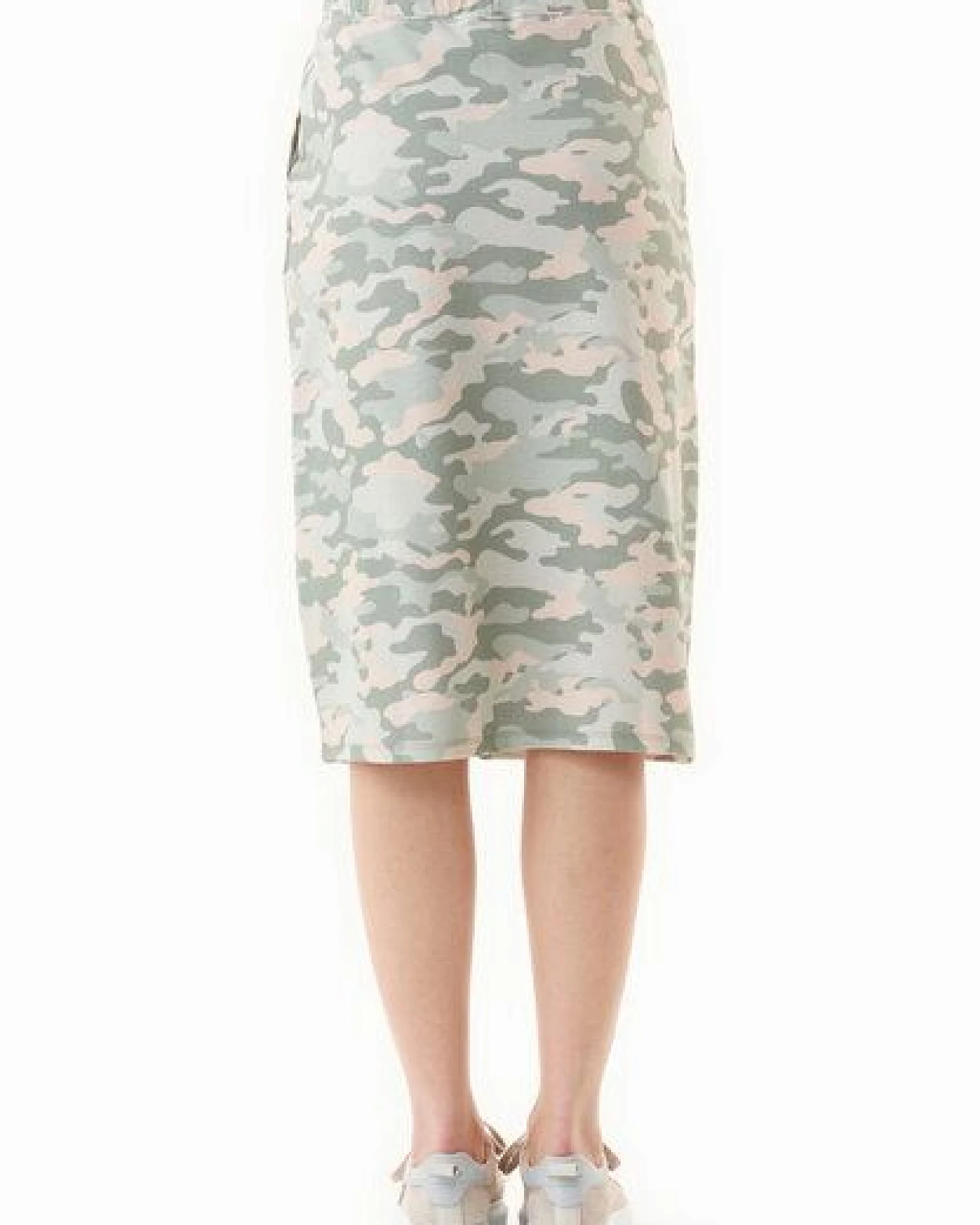 ORGANICATION Rock aus Bio-Baumwolle mit Camouflage-Muster – Ansicht 4