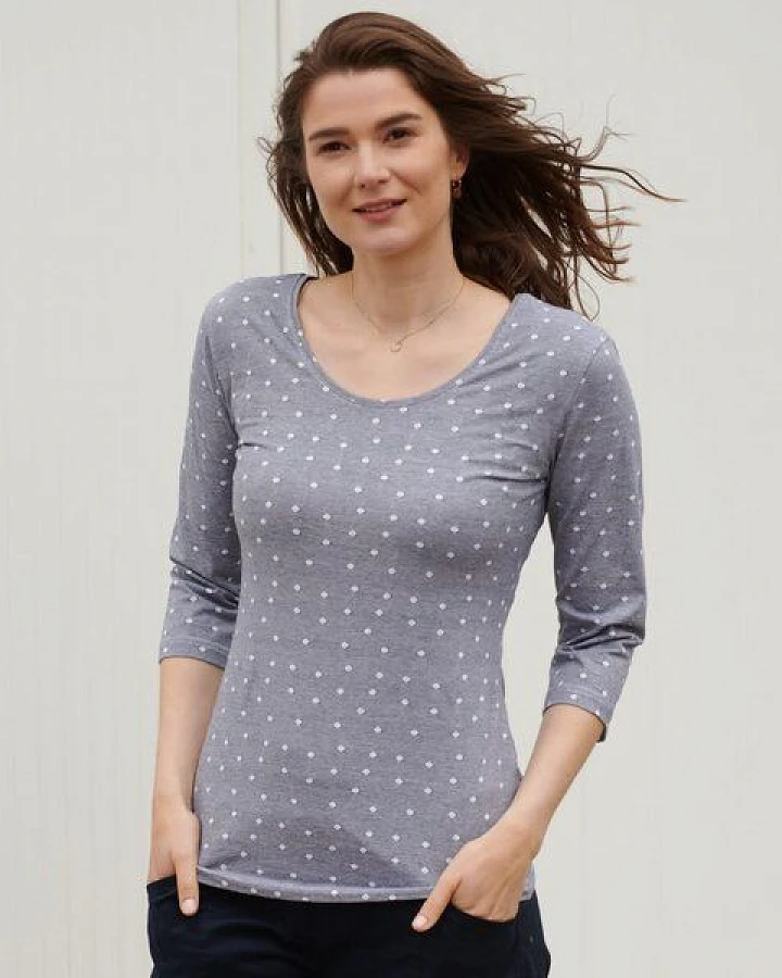 CON_STANT Basicshirt 3/4-Arm 95% Baumwolle (kbA)