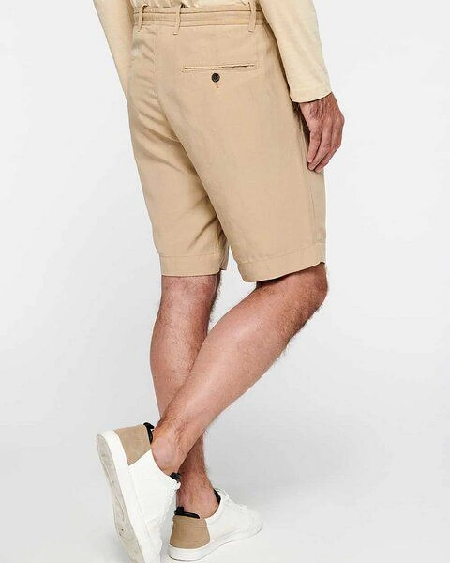 YTWOO Herren Bermuda-Shorts Straight Fit aus nachhaltigen Lyocellfasern und Leinen – Ansicht 2