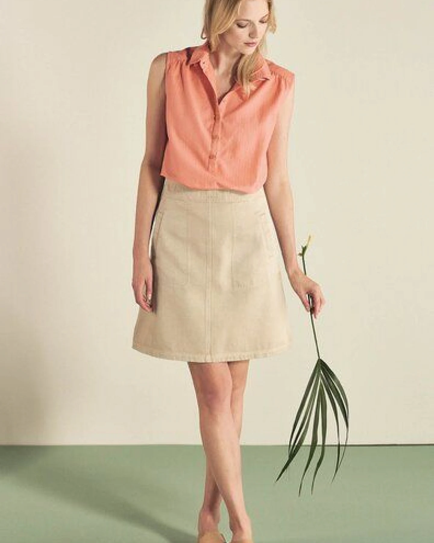 HempAge Hanf Bluse mit Polokragen – Ansicht 2