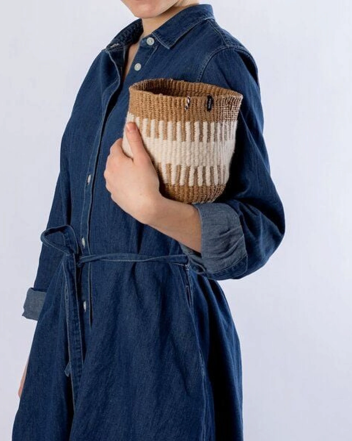 KIONDO Korb Pamba XS/S/M/XXL - Wolle/Papier Aufbewahrungs- & Pflanzkorb by Mifuko – Ansicht 4
