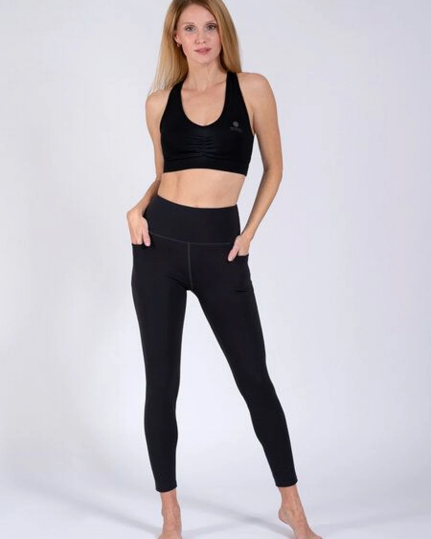 Magadi Yoga Leggings AMALIA aus softem Stretch, mit Taschen – Ansicht 2