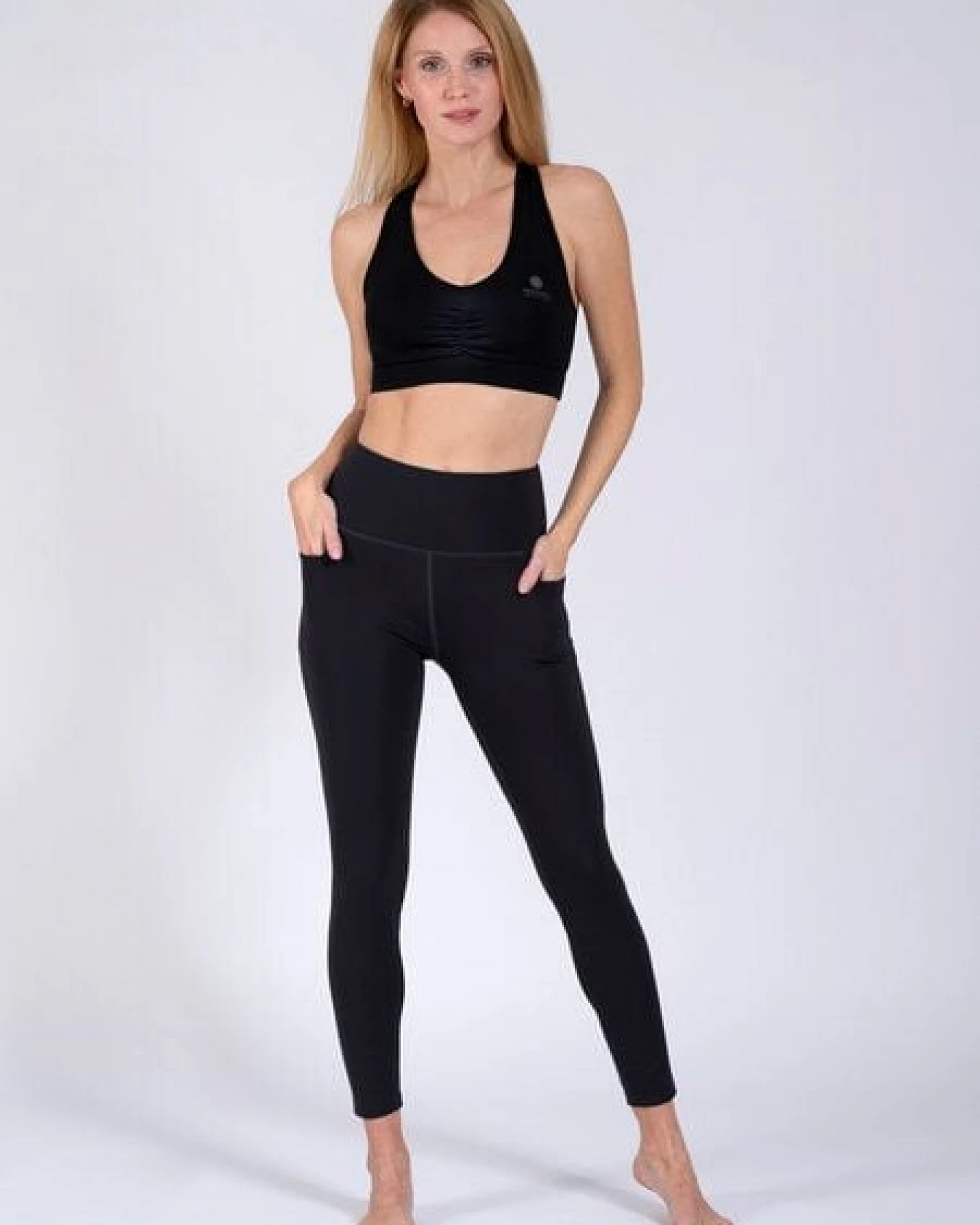 Magadi Yoga Leggings AMALIA aus softem Stretch, mit Taschen – Ansicht 2