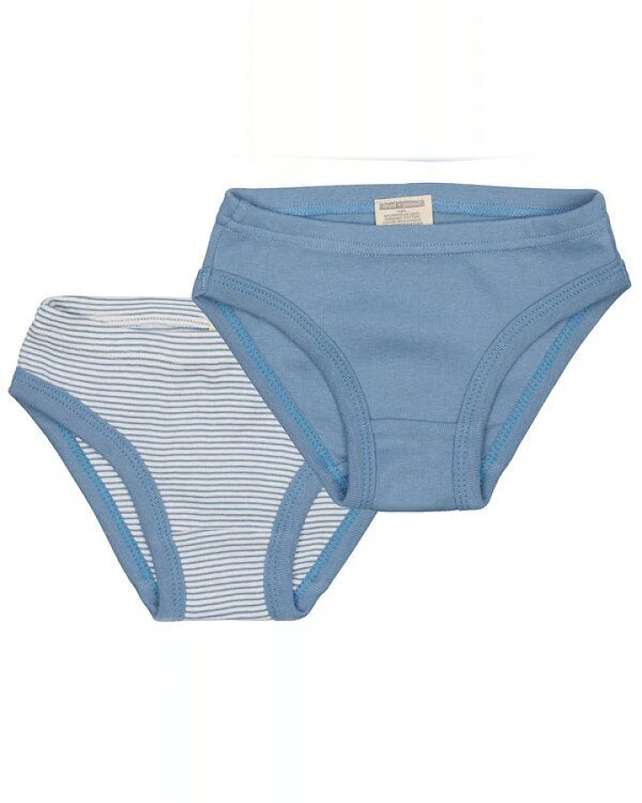 loud + proud Babys & Kinder Doppelpack Slips aus Feinripp, GOTS-zertifiziert