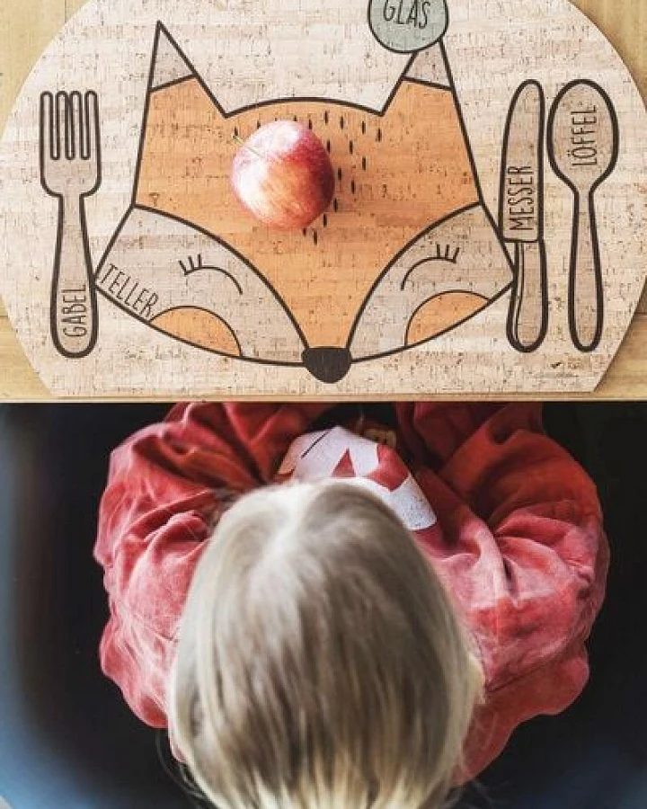 Clarissakork Kinder Tischset Dreaming Fox