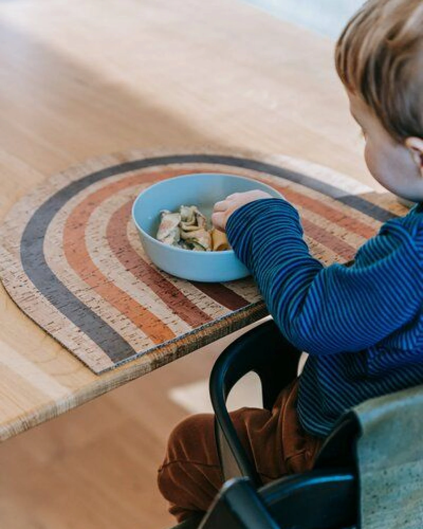 Clarissakork Kinder Tischset Rainbow Natur – Ansicht 2