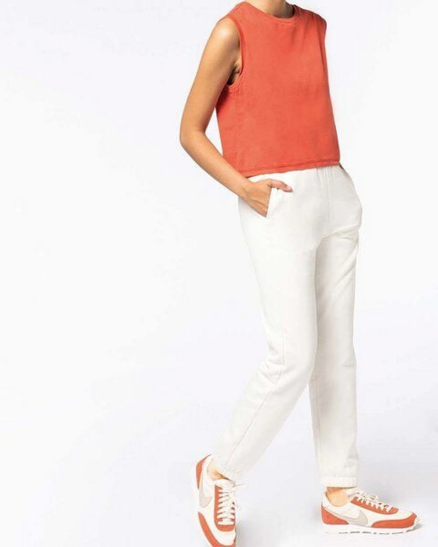 YTWOO Ärmelloses Damen-Crop-T-Shirt aus Bio-Baumwolle – Ansicht 3