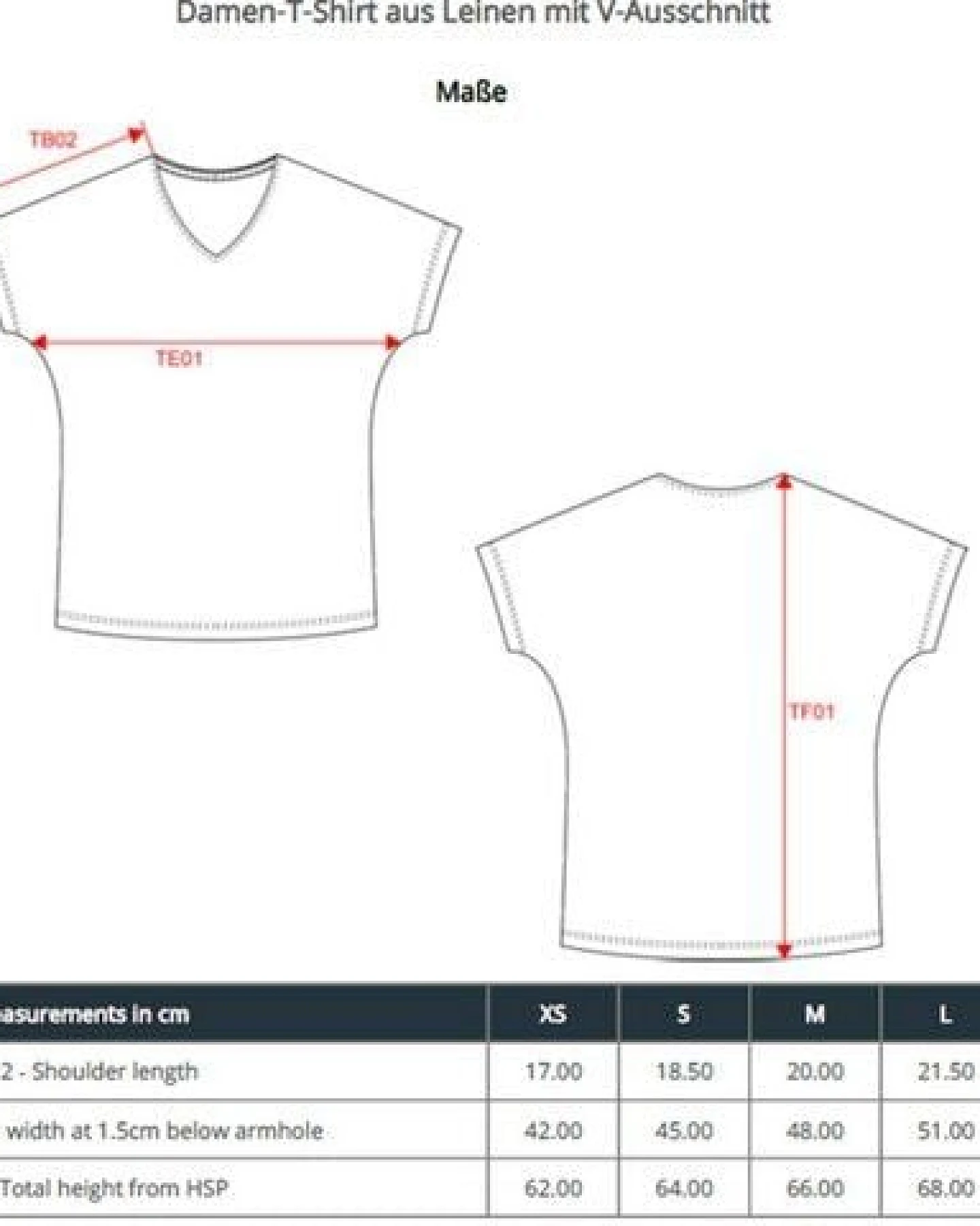 YTWOO Damen-T-Shirt aus Leinen mit V-Ausschnitt – Ansicht 3