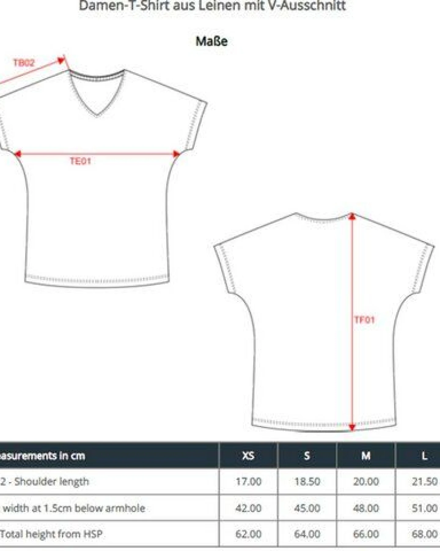 YTWOO Damen-T-Shirt aus Leinen mit V-Ausschnitt – Ansicht 3