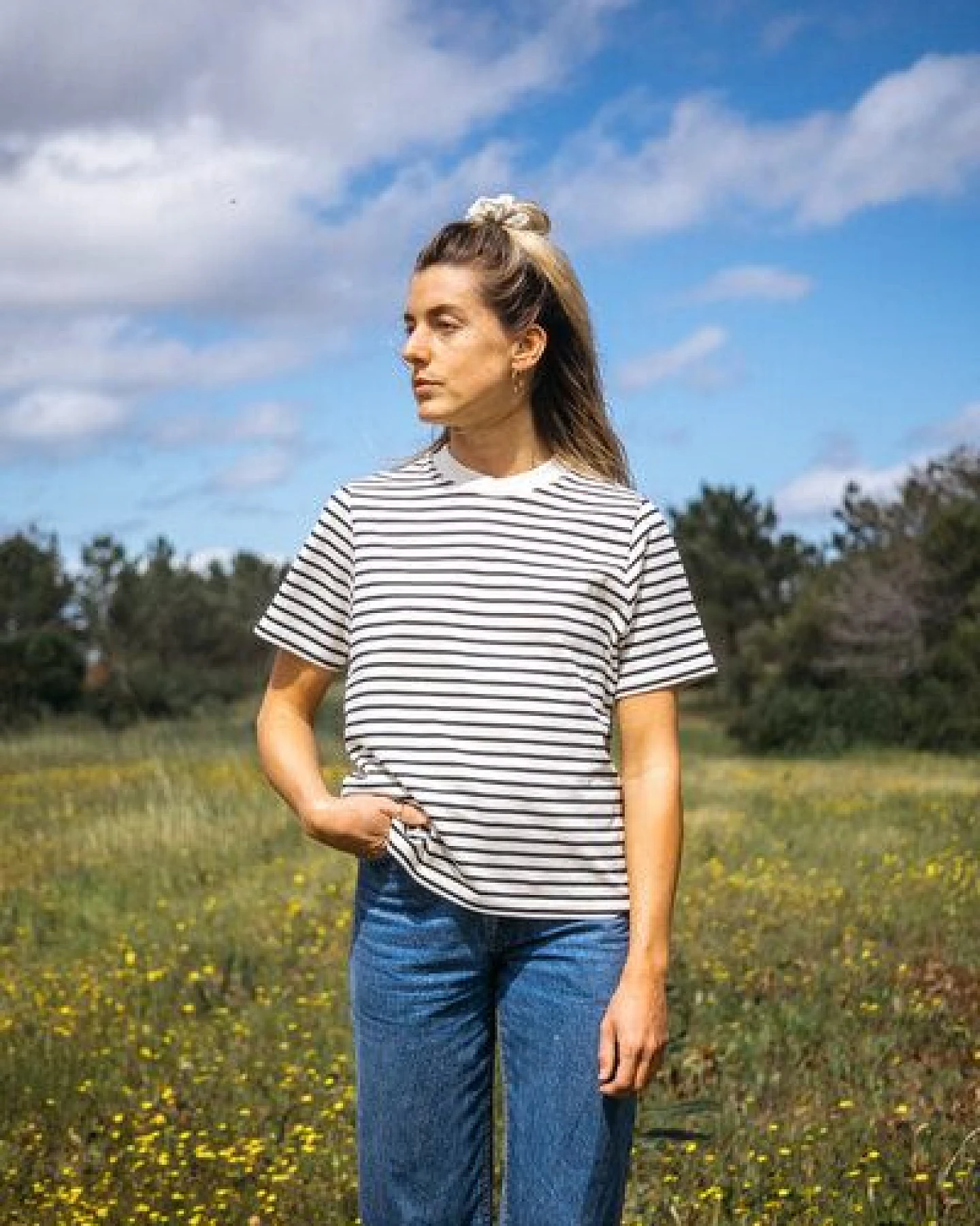 JONNA – Heavy T-Shirt (Damen) aus 100% Bio-Baumwolle (GOTS) von SALZWASSER – Ansicht 2