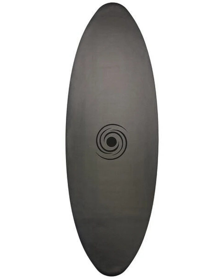 YOGALAXY® Yogamatte in Surfbrett Form - schwarz, oval, rutschfest, gratis Tragegurt - Sonderrabatt