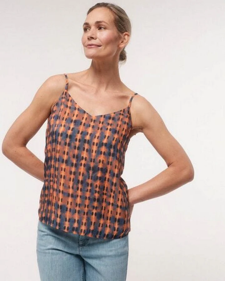 LANIUS Trägertop Summer Glow aus Modal und Seide